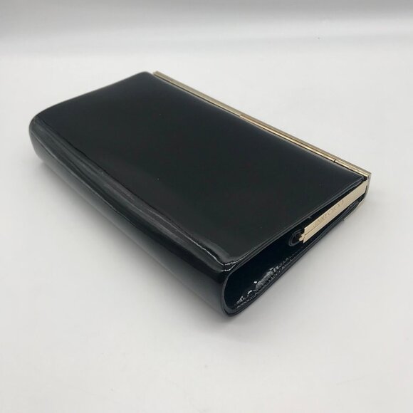 Jimmy Choo Black Patent Leather Cayla Clutch - Picture 7 of 11